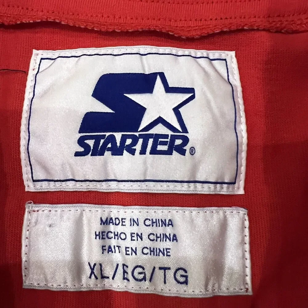 Vintage Chicago‎ Bulls Starter Baseball Jersey XL NBA Basketball Jordan 1990s